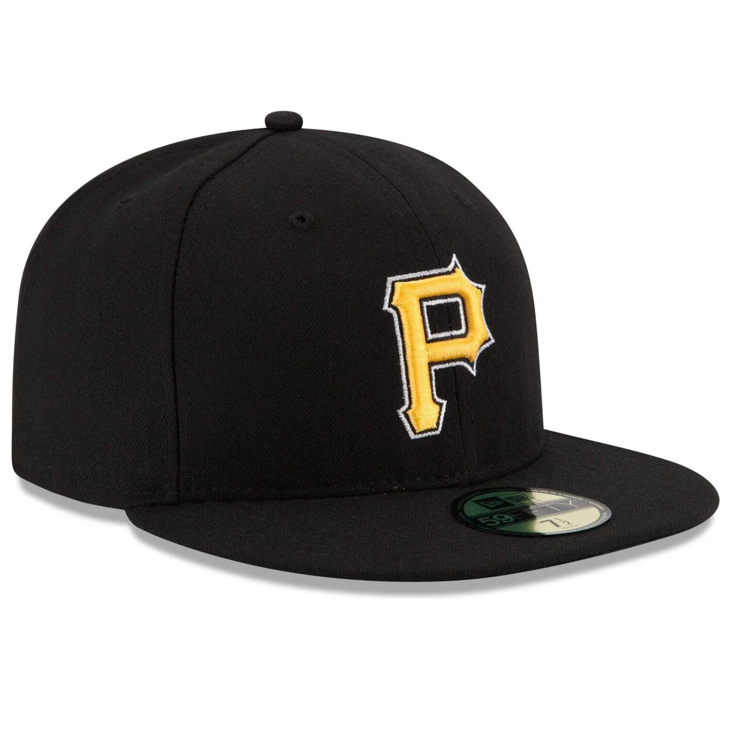 Men's New Era Black Pittsburgh Pirates Alternate Authentic Collection On-Field 59FIFTY Fitted Hat