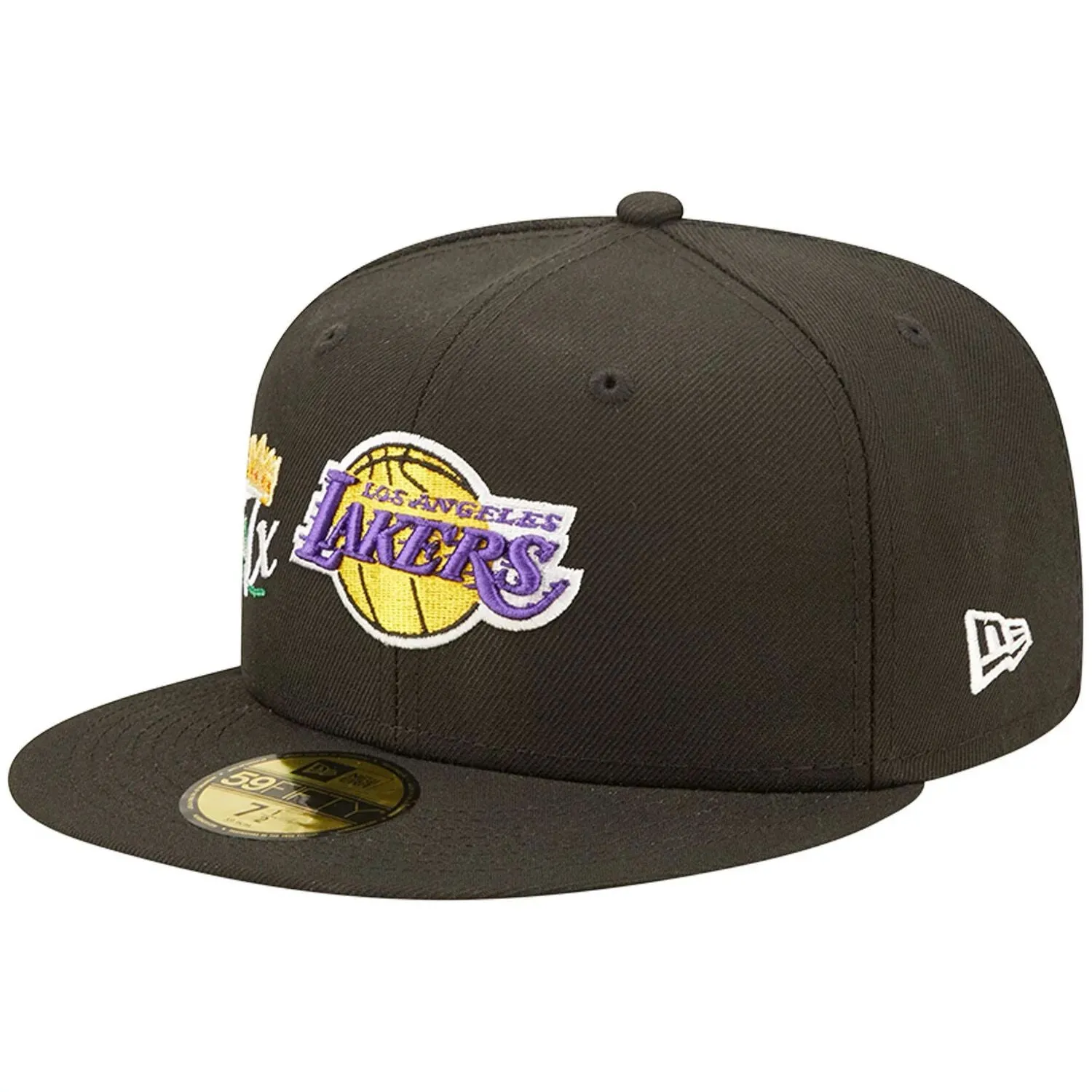 Men's New Era Cap Black Los Angeles Lakers 17x NBA Finals Champions Crown 59FIFTY Fitted Hat