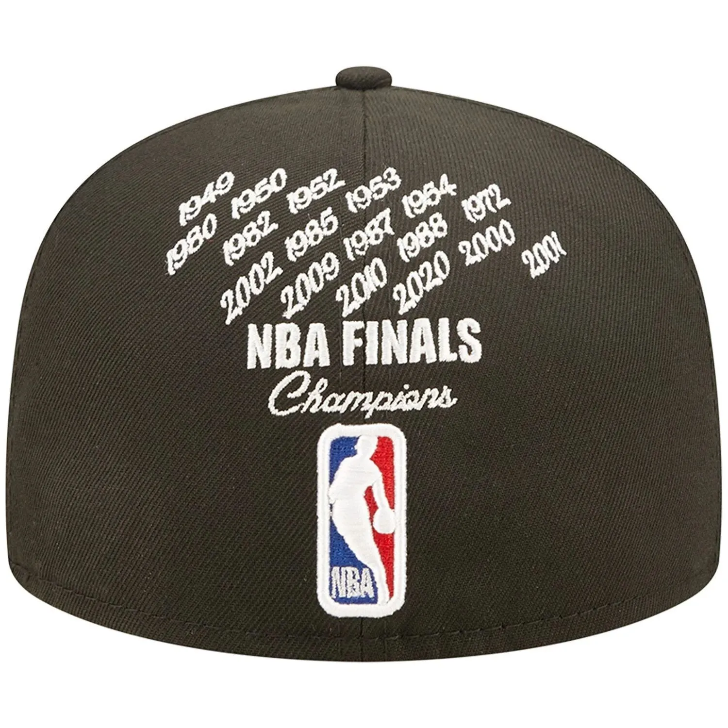 Men's New Era Cap Black Los Angeles Lakers 17x NBA Finals Champions Crown 59FIFTY Fitted Hat