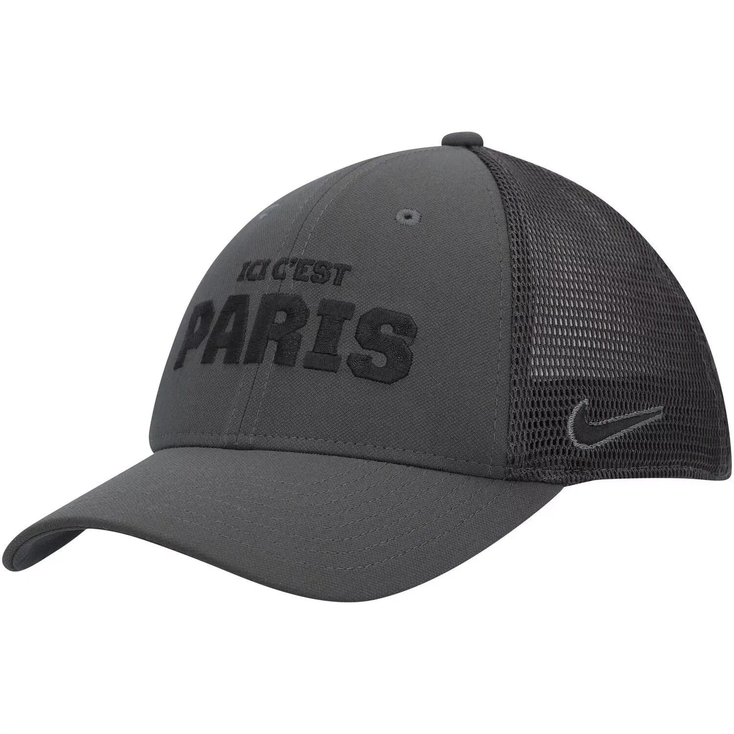 Men's Nike Anthracite Paris Saint-Germain Legacy91 Aerobill Performance Flex Cap