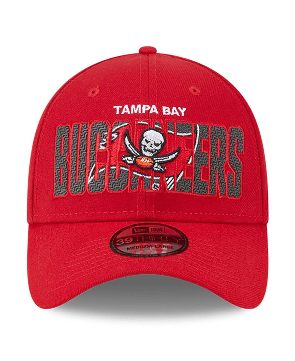 Men's Tampa Bay Buccaneers 2023 NFL Draft 39THIRTY New Era Red Flexible Cap