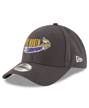 Minnesota Vikings 2022 NFC North Division Champions 9FORTY New Era Men's Graphite Baseball Cap