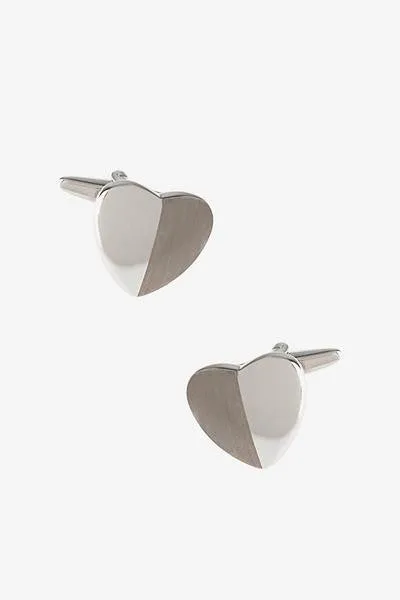 Monochrome Heart Cufflinks