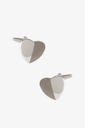 Monochrome Heart Cufflinks