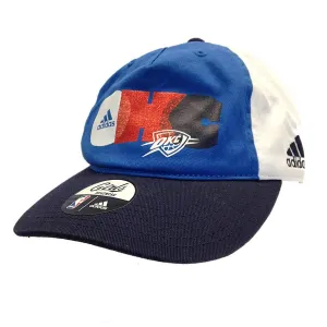 Oklahoma City Thunder Adidas Youth Girls Navy Adjustable Strap Slouch Hat Cap