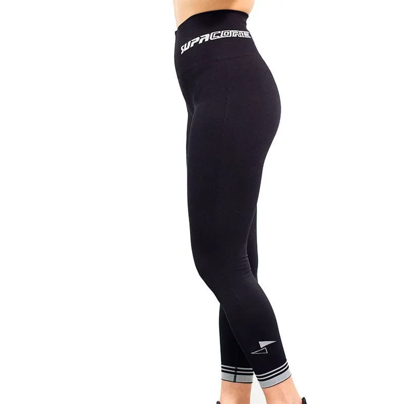 Patented Vixen Women's CORETECH® injury recovery/Postpartum 7/8 Legging ( Black and Blue)