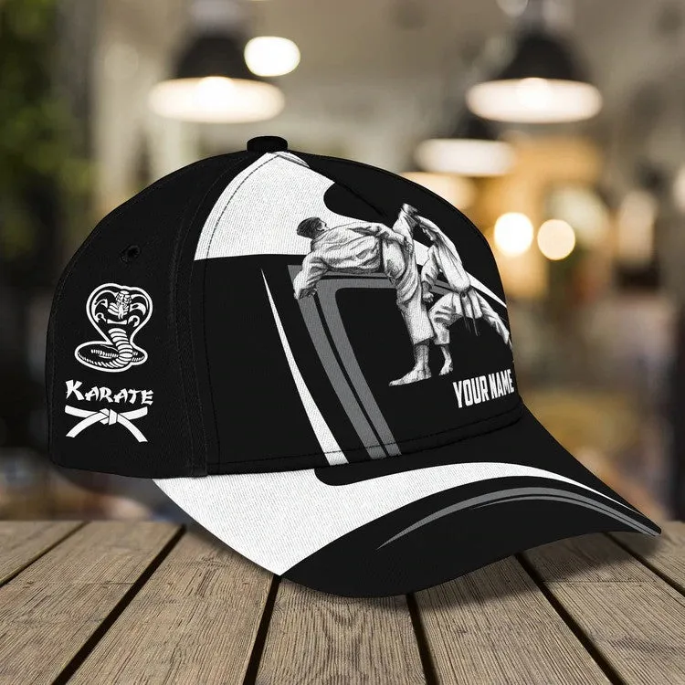 Personalized Karate 3D Baseball Cap, Karate students Hat, Karate Coach Cap for Him