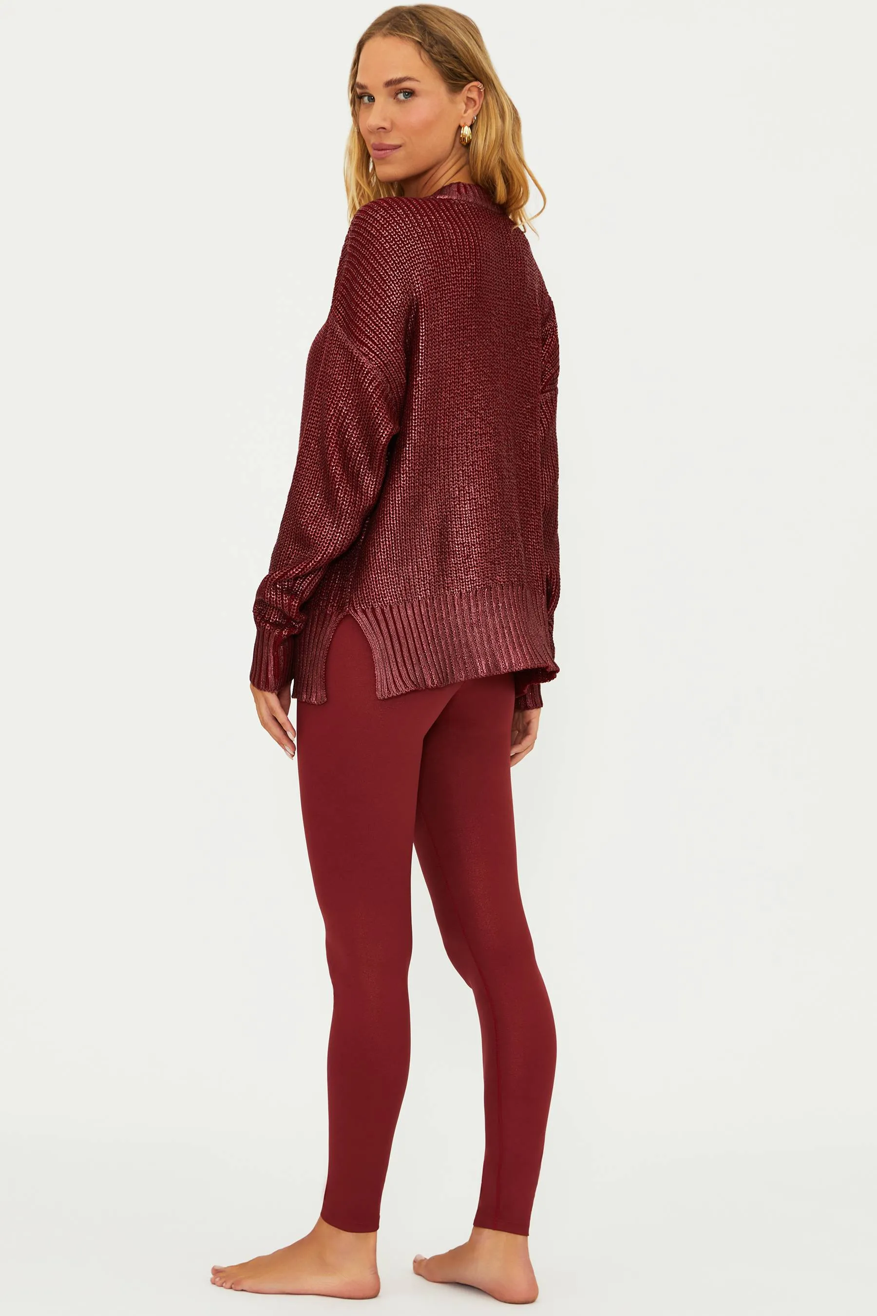 Piper Legging Merlot Shimmer