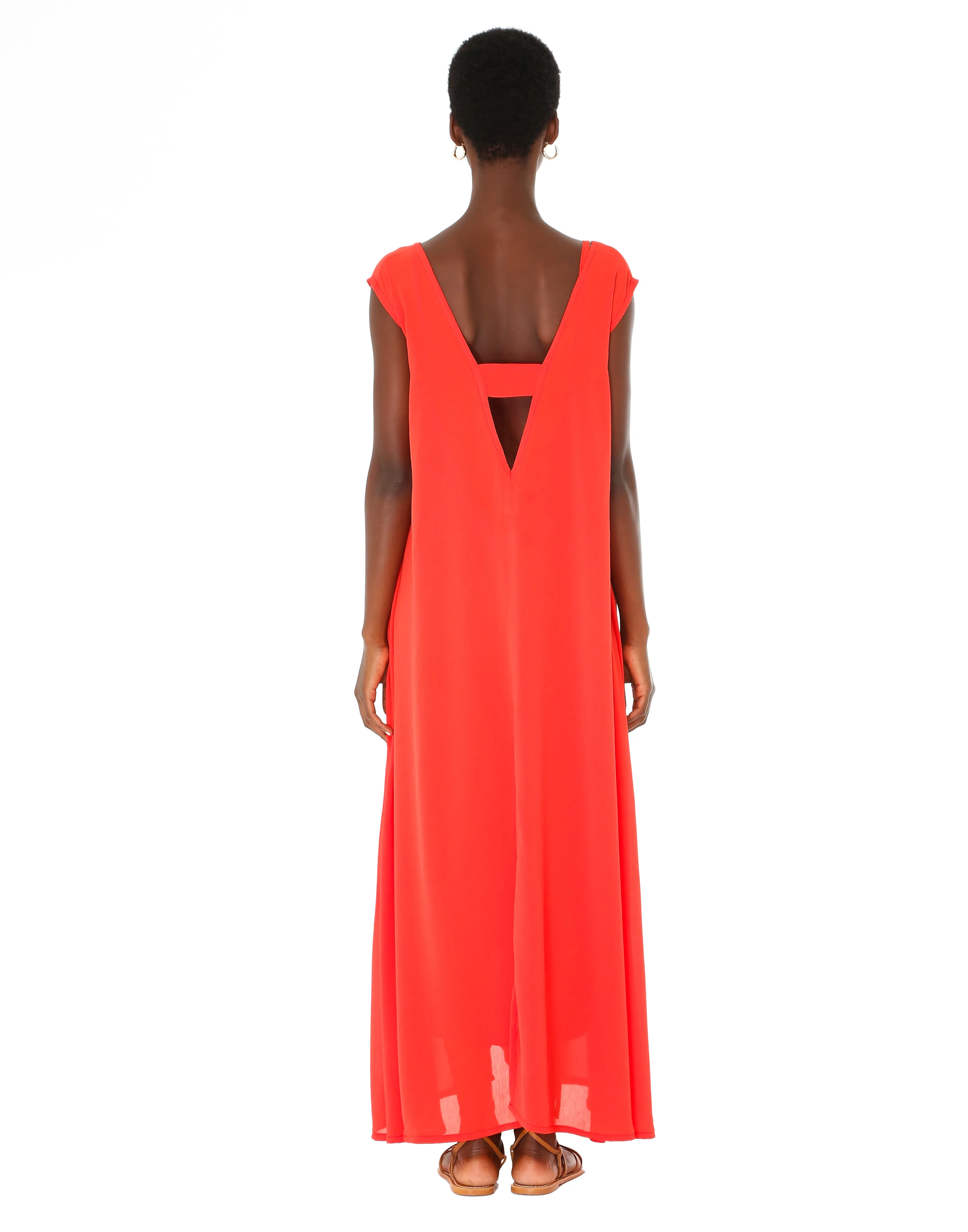 Red Mavi Sleeveless Kaftan