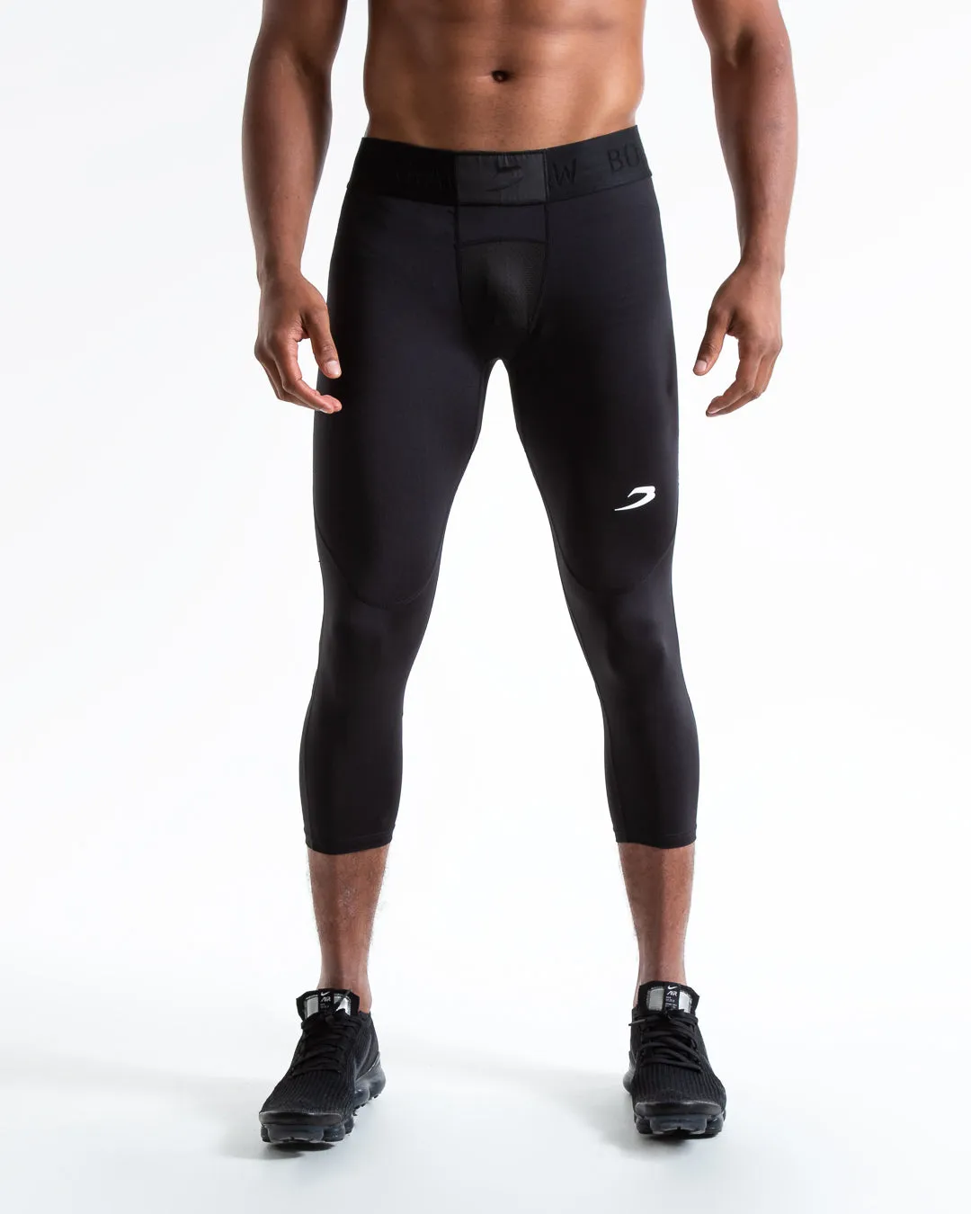 Saddler Compression 3/4 Leggings - Black