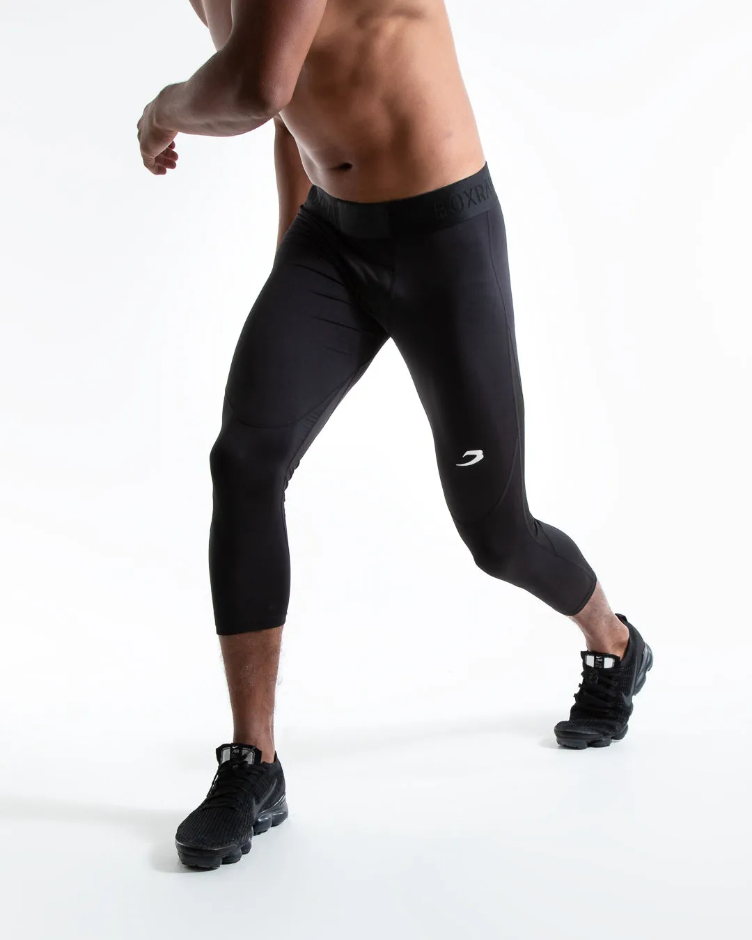 Saddler Compression 3/4 Leggings - Black