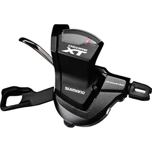 SHIMANO SHIFT LEVER, SL-M8000, DEORE-XT, RIGHT:11-SPD, W/ OPTICAL GEAR DISPLAY, W/BASE CAP, BLACK