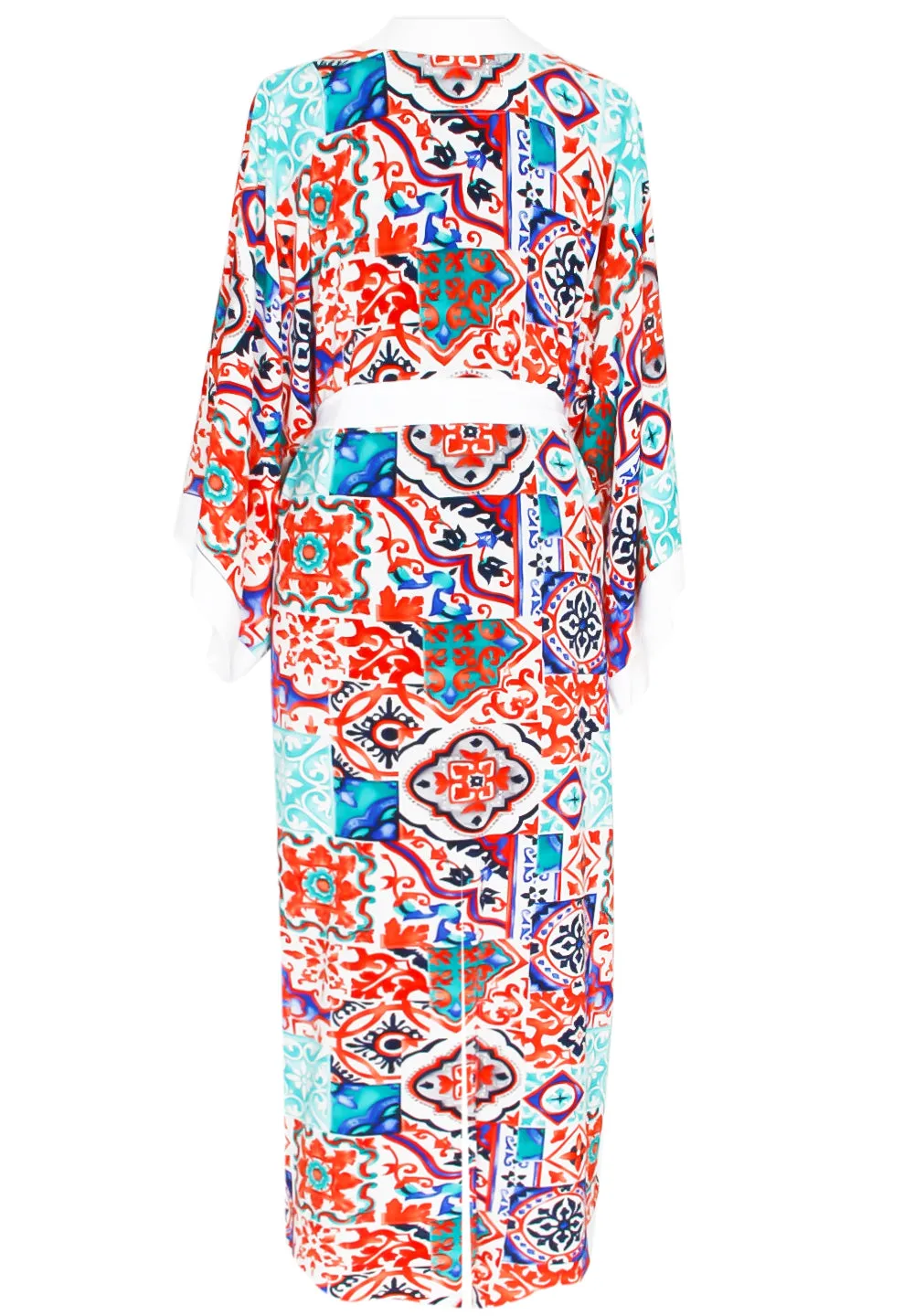 Siciliana - Carmella Maxi Split Kaftan (Off-White)