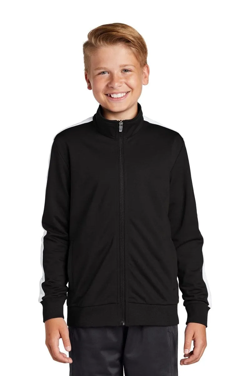 Sport-Tek YST94: Youth Tricot Track Jacket