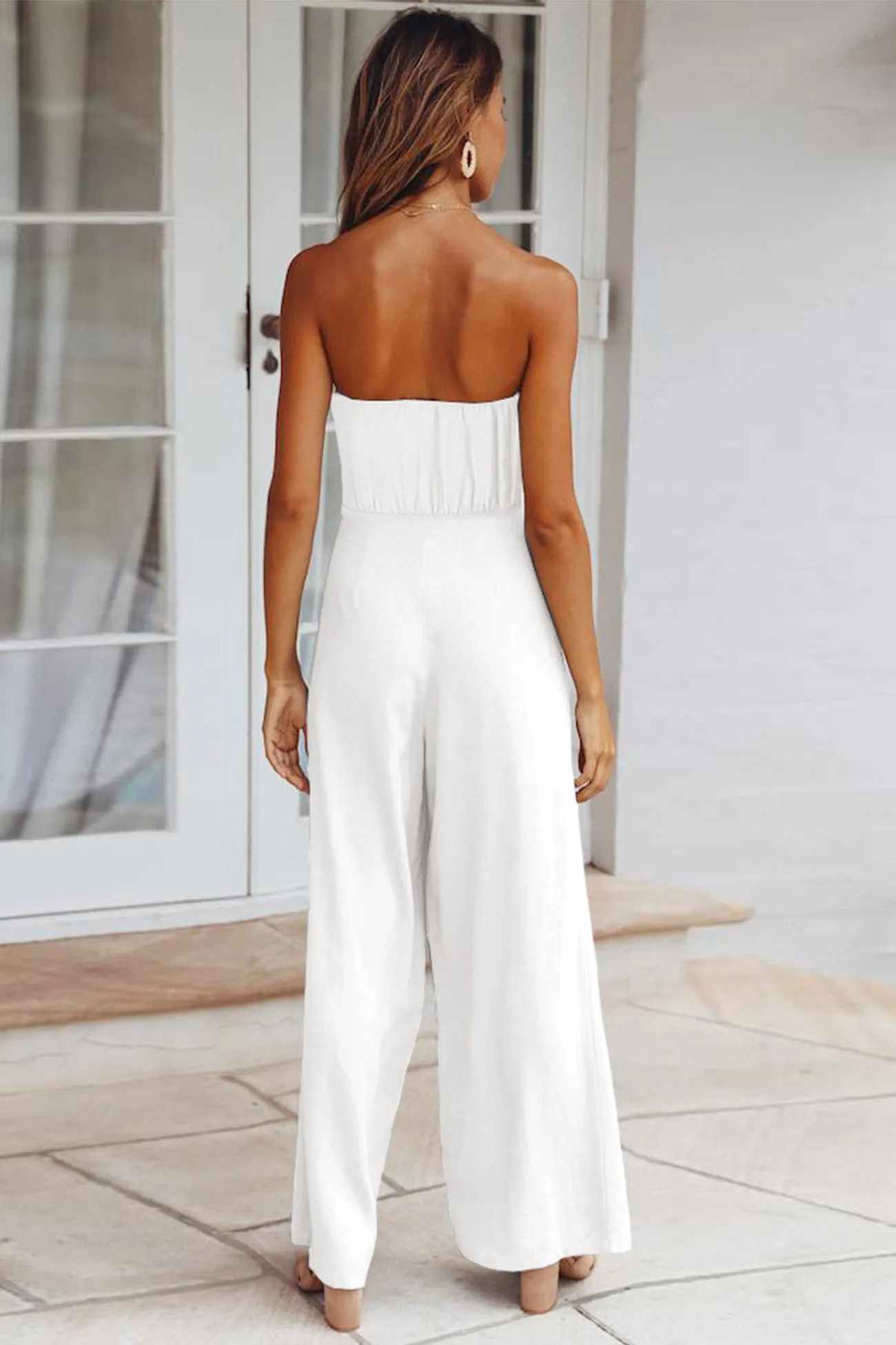 Strapless High Waist Jumpsuits