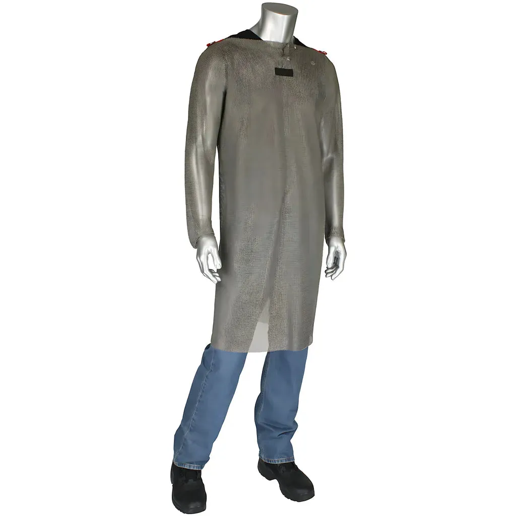 WPP USM-4301TI-XS Titanium Wire Ring Mesh Full Body Tunic with Sleeves