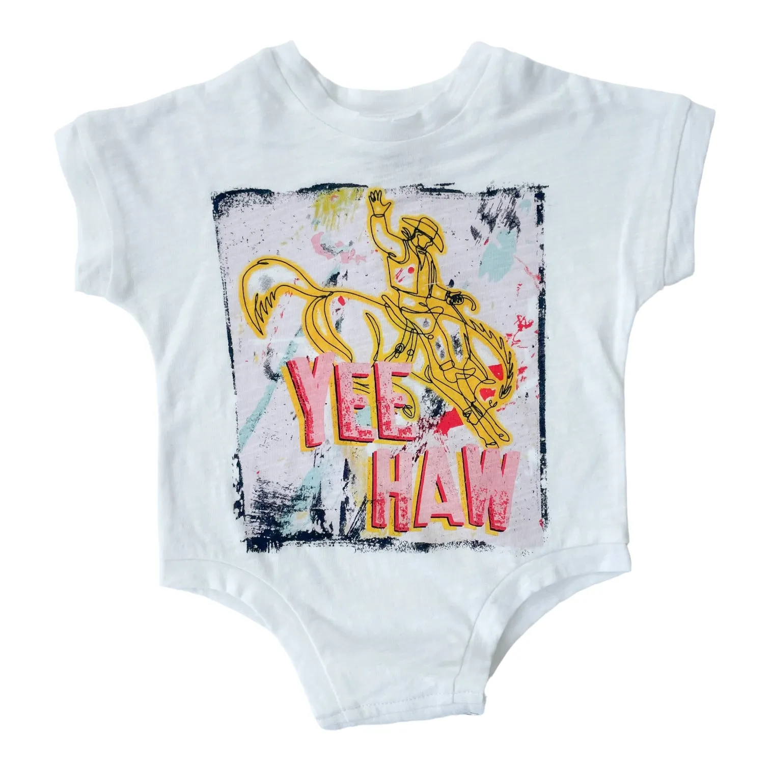 Yee Haw Horse Graphic Romper